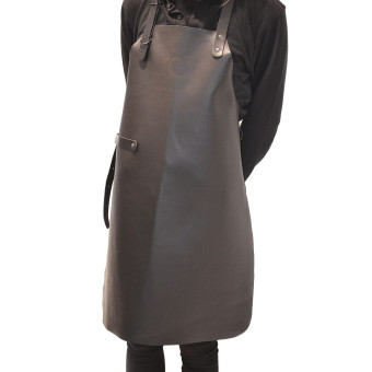Cafecito Long Apron Black
